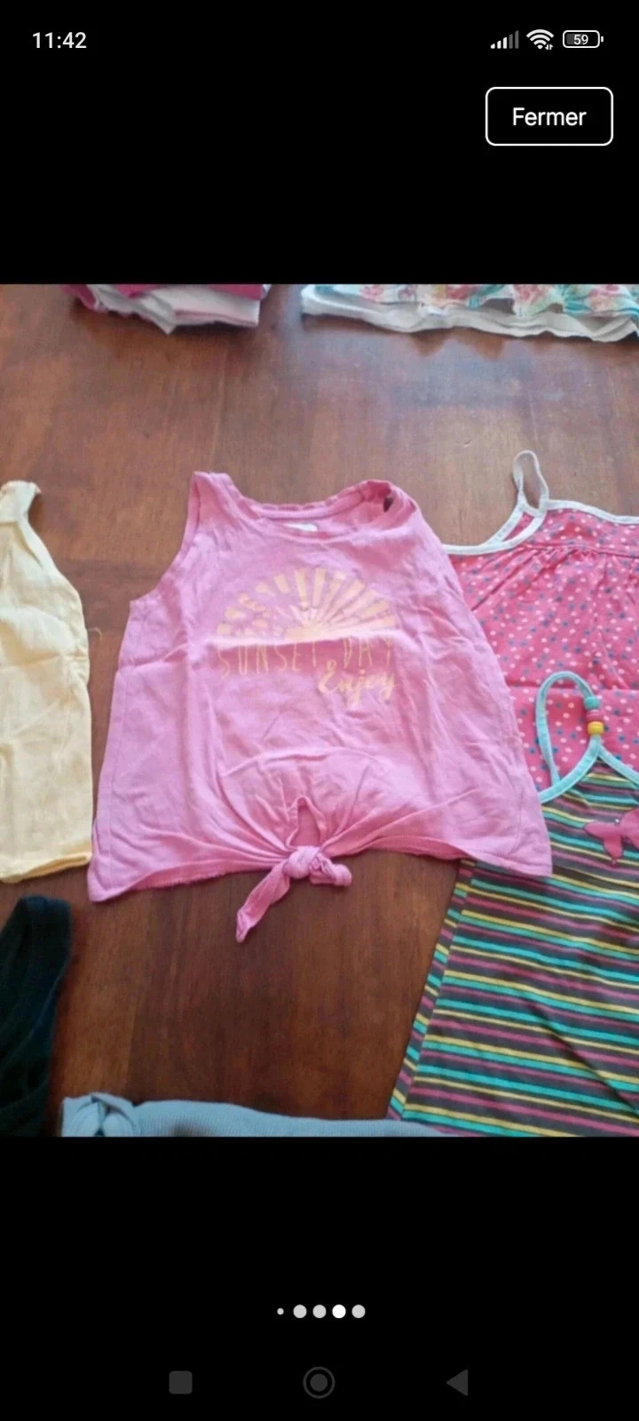 Lot de 7 débardeurs filles 3 ans – photo 7